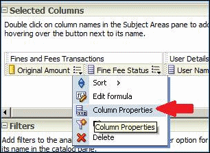 Column Properties